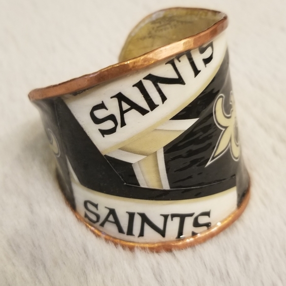 Hand Crafted Jewelry - New Orleans Saints Arm Cuff